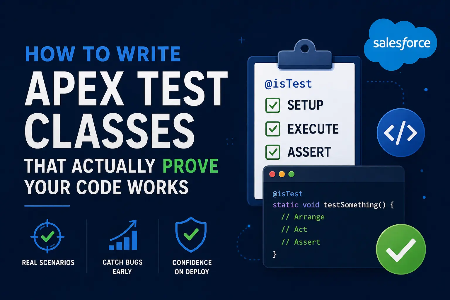 How to Write Apex Test Classes That Actually Prove Your Code Works