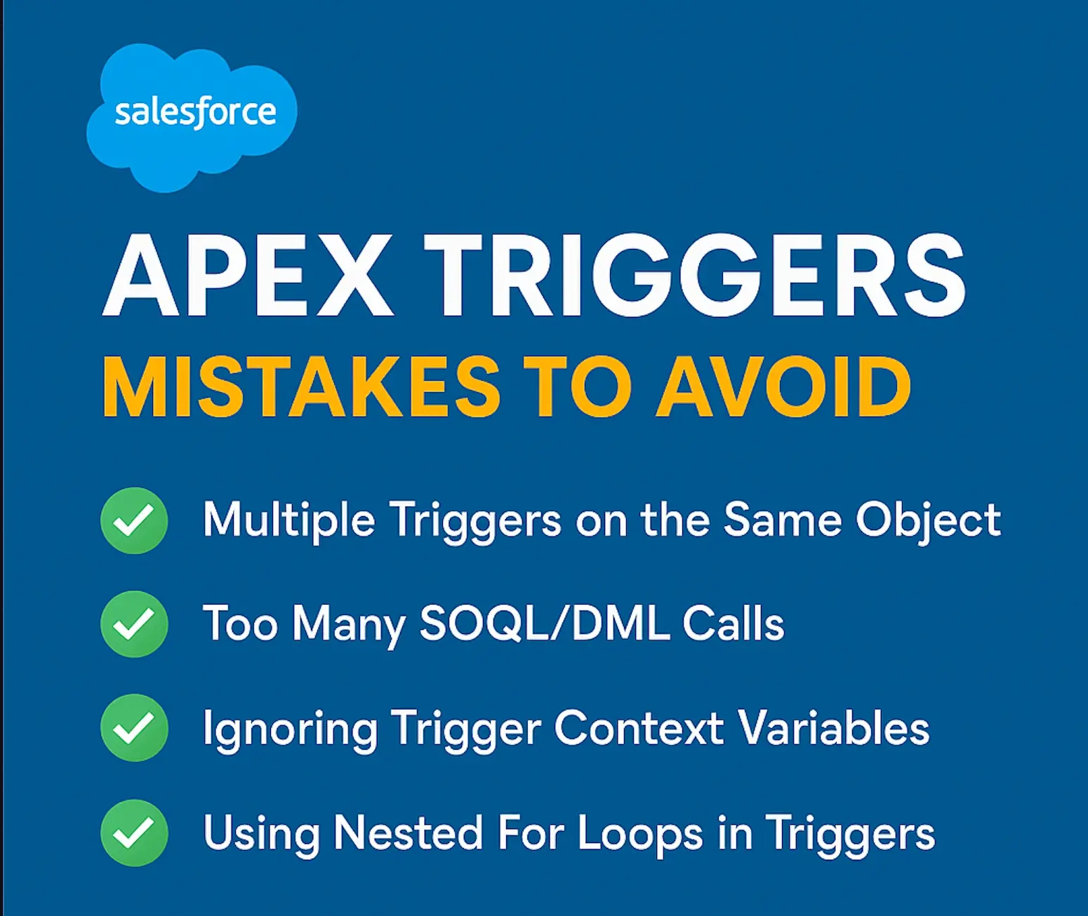 Salesforce Triggers: When to Use Them and How to Avoid Common Mistakes
